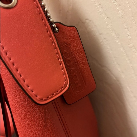Coach Red Leather Legacy Hobo Women's Bag - Picture 4 of 16